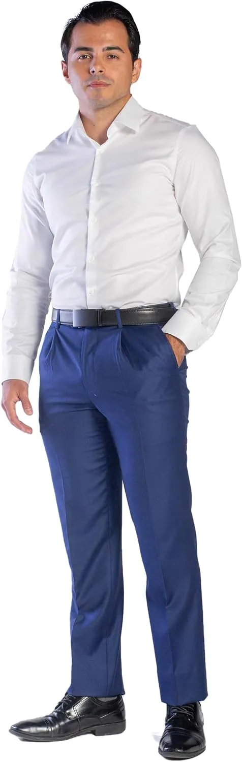 Men's Formal - Dress Shirt Non-Iron Long Sleeve Button Down Regular Fit Business Casual Collared Shirts