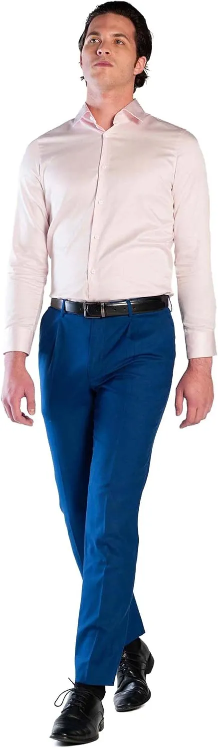 Men's Formal - Dress Shirt Non-Iron Long Sleeve Button Down Regular Fit Business Casual Collared Shirts