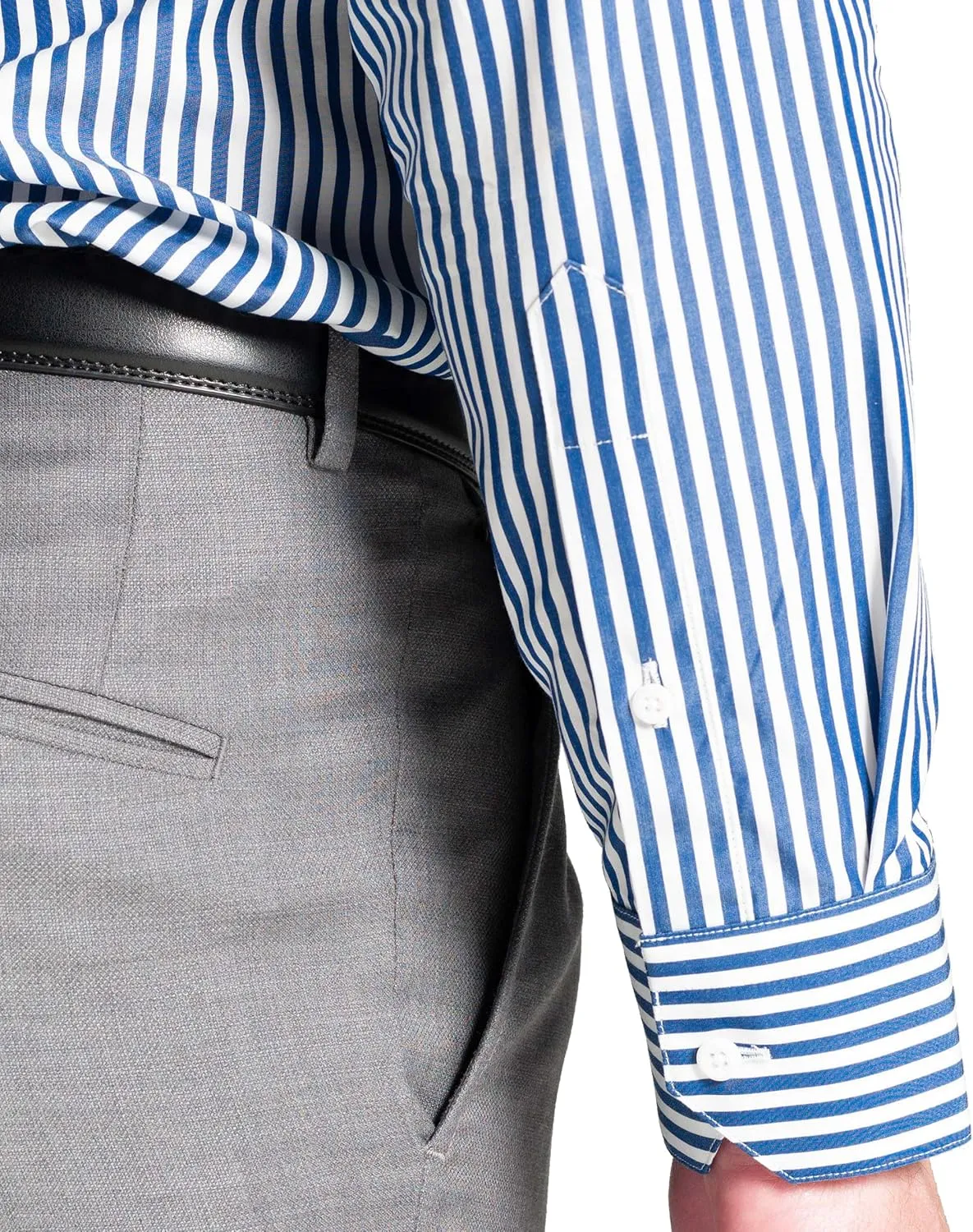 Men's Formal - Dress Shirt Non-Iron Long Sleeve Button Down Regular Fit Business Casual Collared Shirts
