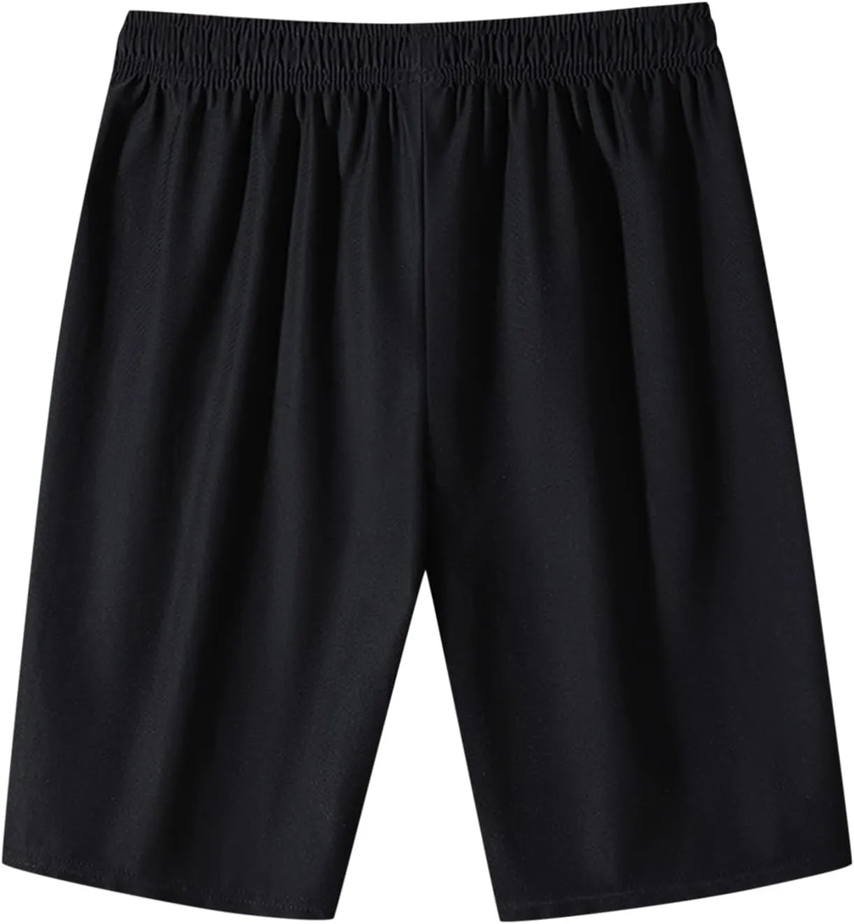 Mens Gifts Men's Solid Gym Workout Shorts Running Shorts Quick Dry Fitted Training Shorts with Zipper Pockets
