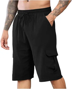 Men's Golf Shorts Stretch Hiking Cargo Shorts Athletic Quick Dry Casual Work Shorts with Pockets 10" Casual Classic Shorts