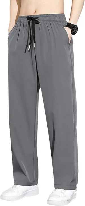 Men's Joggers Lightweight Hiking Travel Pants Breathable Athletic Quick Dry Stretch Athletic Workout Golf Pants