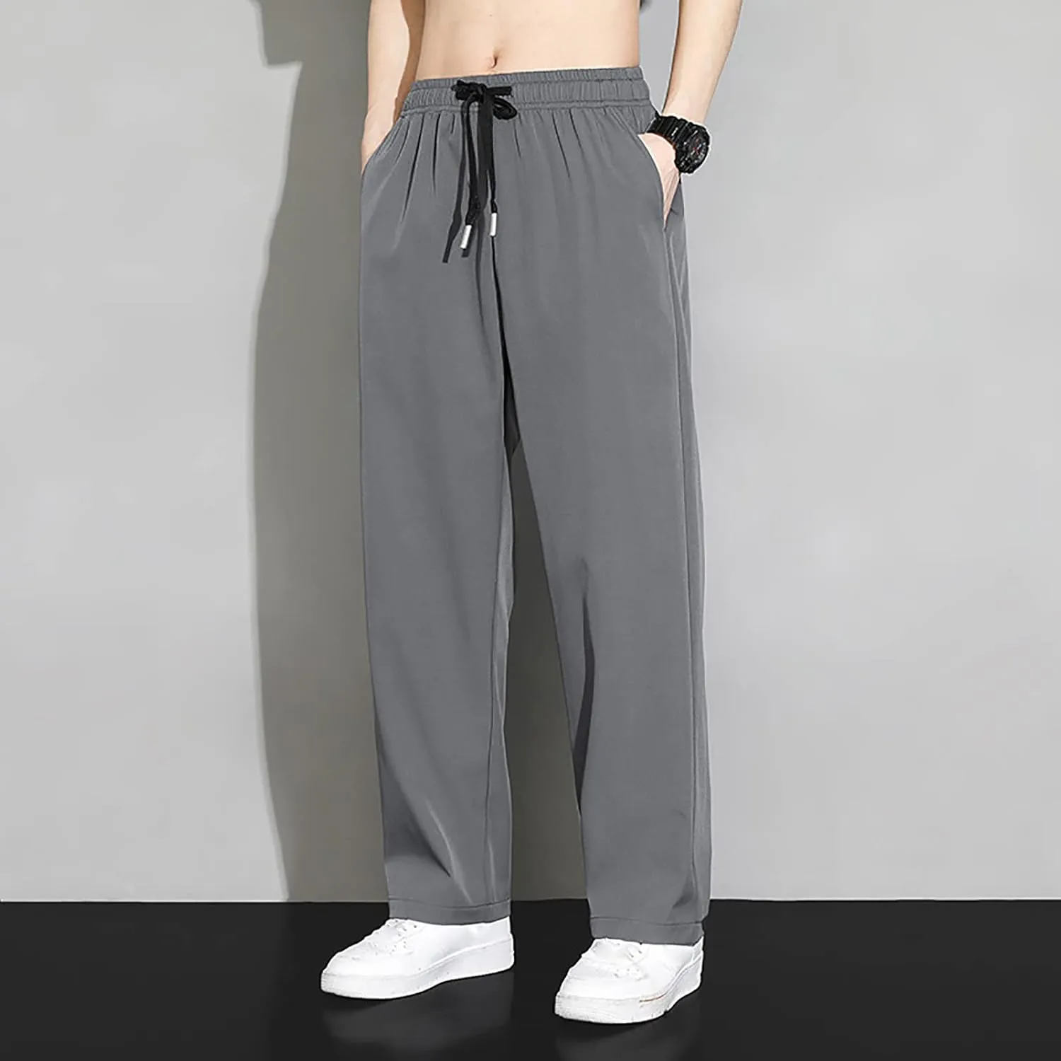 Men's Joggers Lightweight Hiking Travel Pants Breathable Athletic Quick Dry Stretch Athletic Workout Golf Pants
