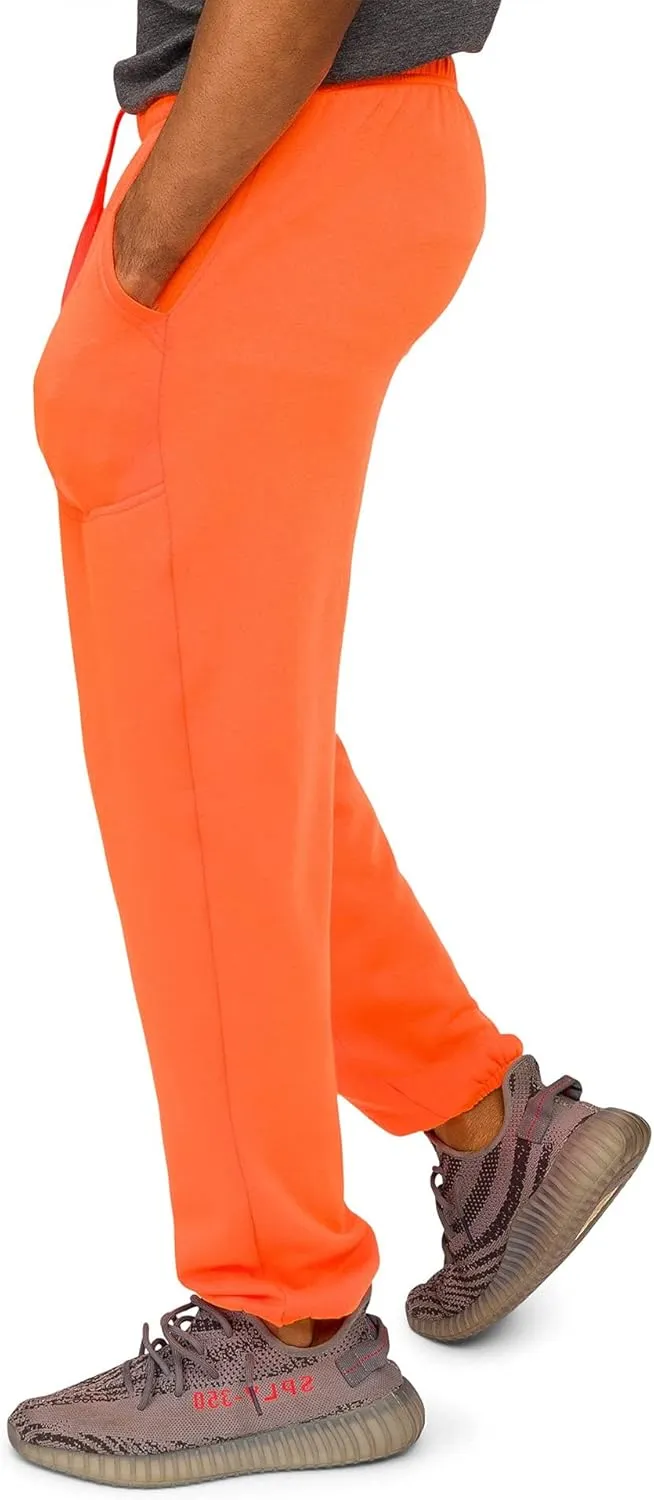 Men's Lightweight Fleece Drawstring Elastic Cuff Sweatpants