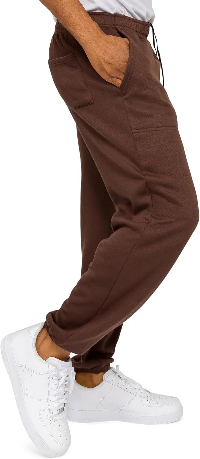 Men's Lightweight Fleece Drawstring Elastic Cuff Sweatpants