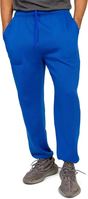 Men's Lightweight Fleece Drawstring Elastic Cuff Sweatpants