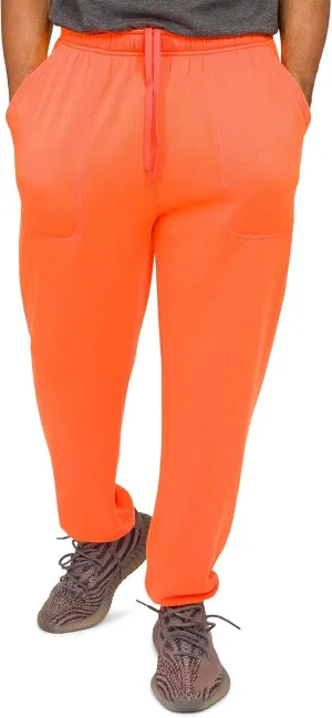 Men's Lightweight Fleece Drawstring Elastic Cuff Sweatpants
