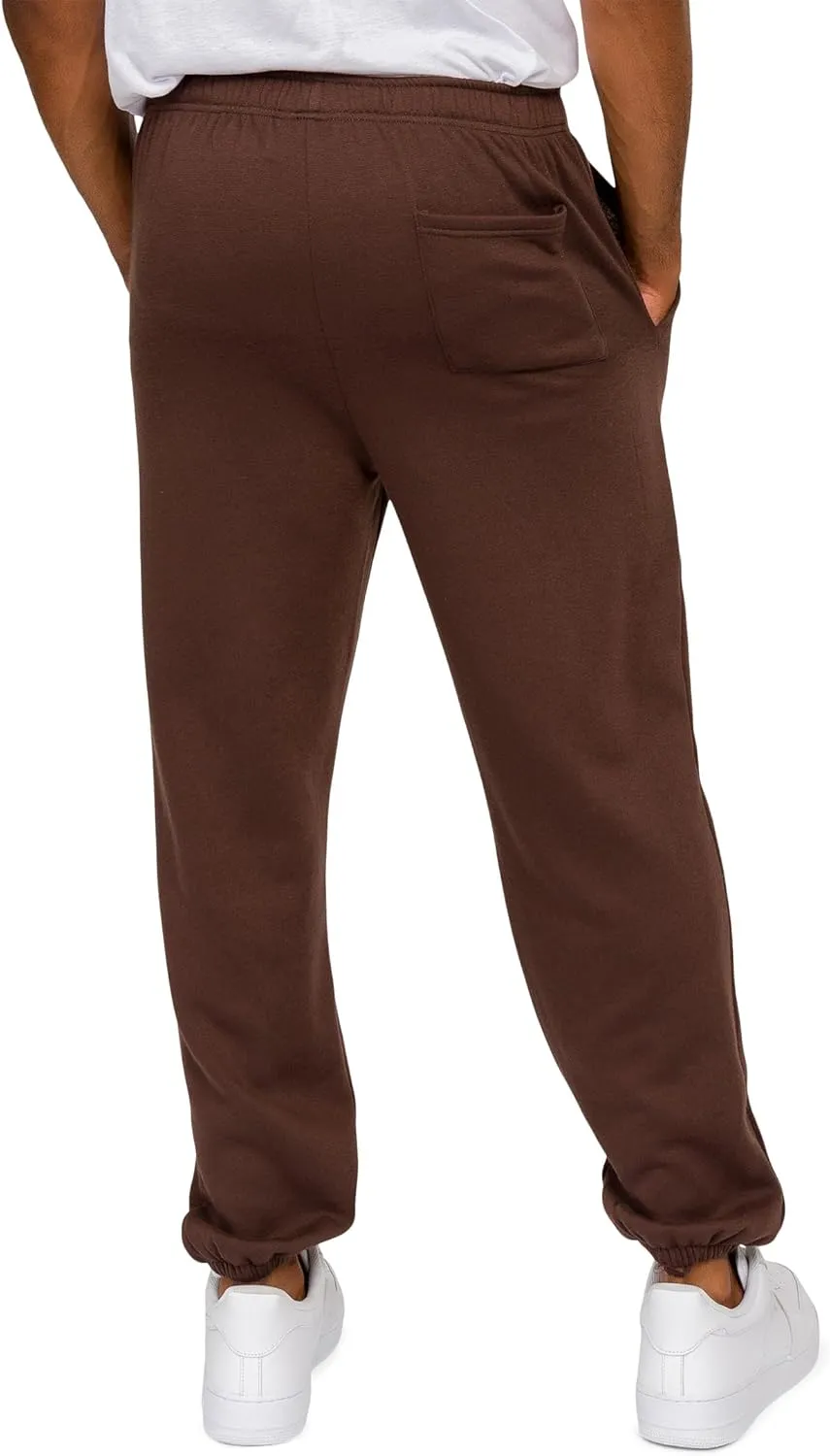 Men's Lightweight Fleece Drawstring Elastic Cuff Sweatpants