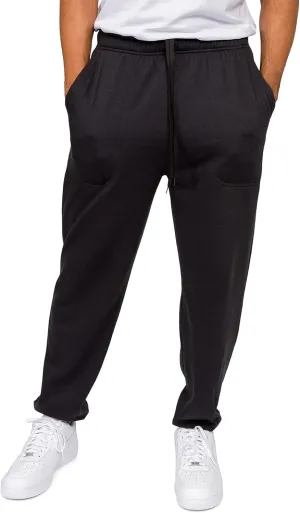 Men's Lightweight Fleece Drawstring Elastic Cuff Sweatpants