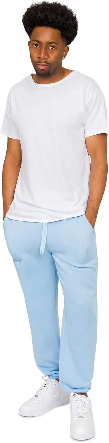 Men's Lightweight Fleece Drawstring Elastic Cuff Sweatpants