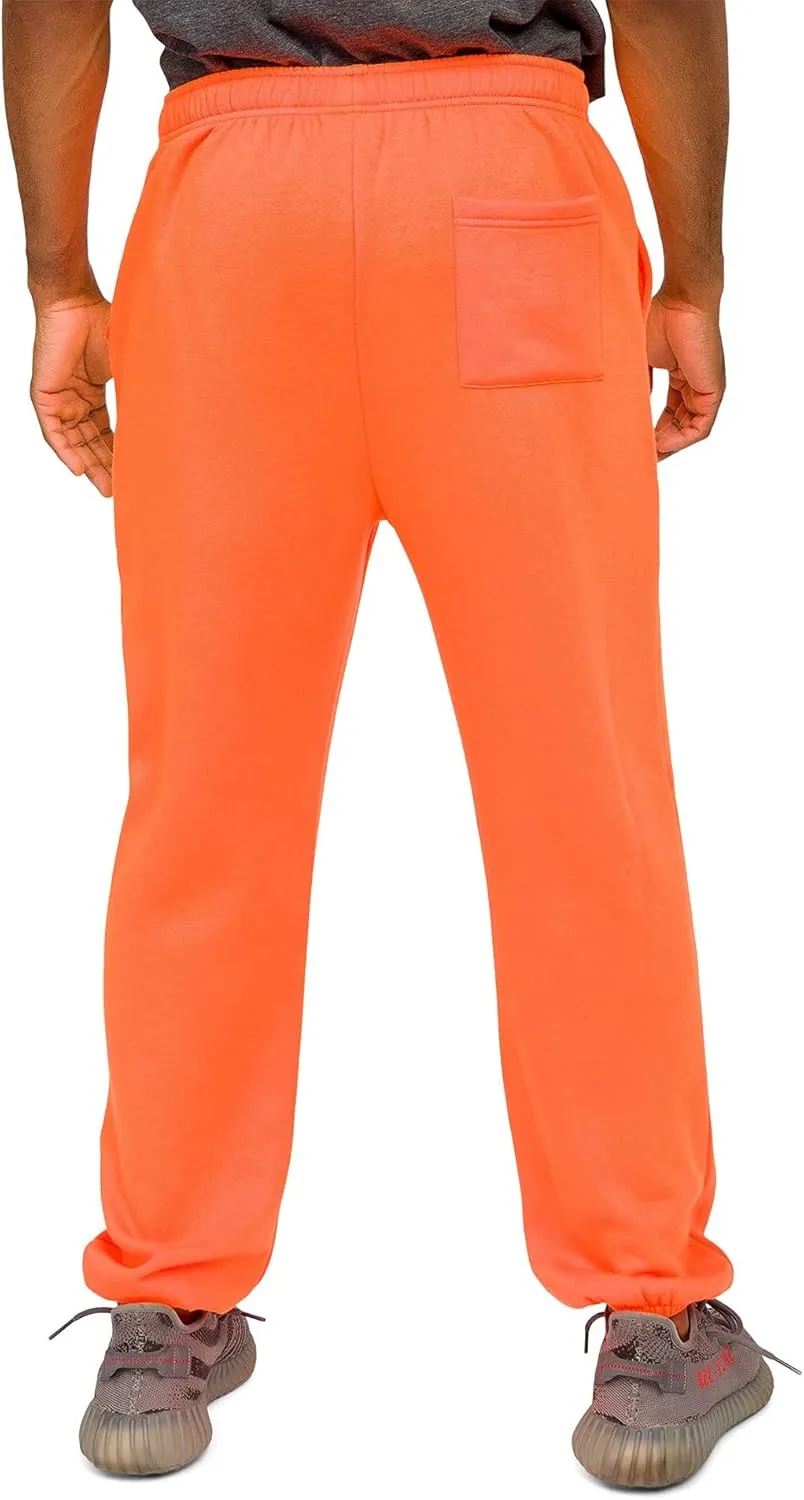 Men's Lightweight Fleece Drawstring Elastic Cuff Sweatpants