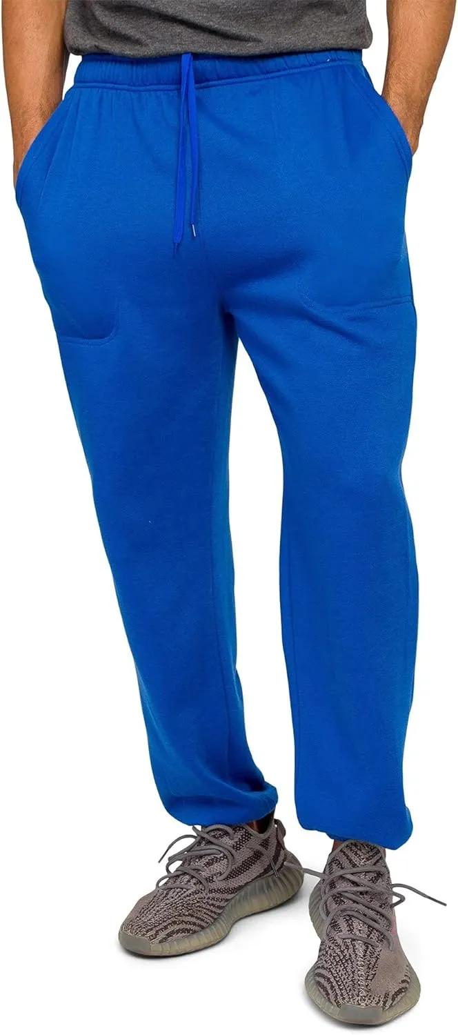 Men's Lightweight Fleece Drawstring Elastic Cuff Sweatpants