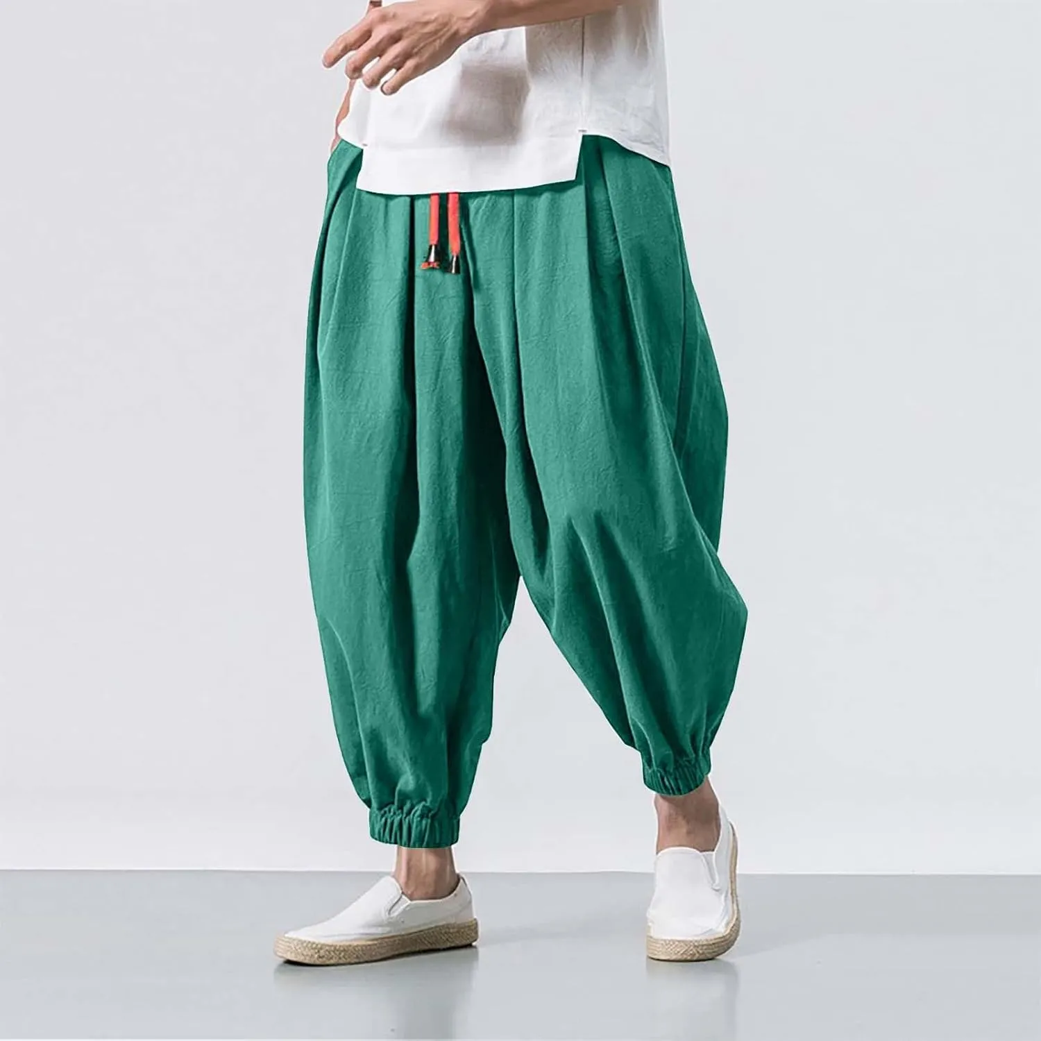 Men's Lightweight Jogging Pant Cargo Work Joggers Loose Fit Sports Casual Sweatpant Running Workout Pants