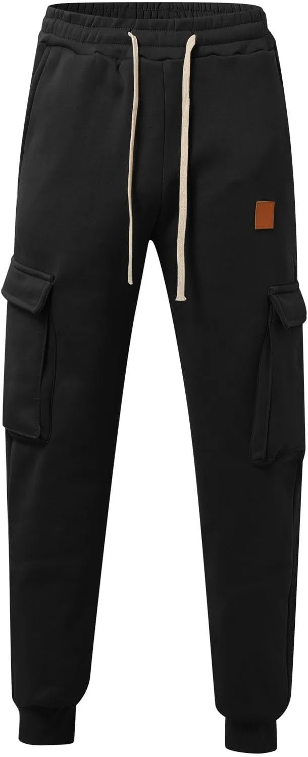 Men's Lightweight Jogging Pant Pull-On Work Joggers Baggy Sports Casual Sweatpants Yoga Long Pants