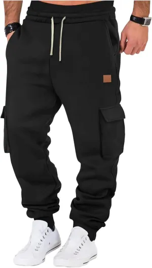 Men's Lightweight Jogging Pant Pull-On Work Joggers Baggy Sports Casual Sweatpants Yoga Long Pants
