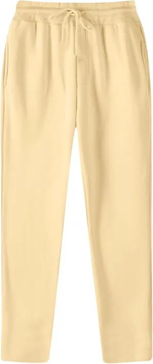 Men's Loose Fit Sweatpants Lightweight Soild Color Drawstring Sport Trousers Straight Leg Lounge Pants with Pockets