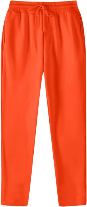 Men's Loose Fit Sweatpants Lightweight Soild Color Drawstring Sport Trousers Straight Leg Lounge Pants with Pockets