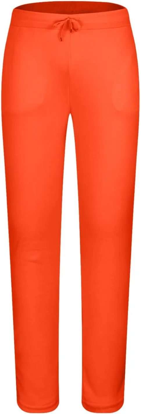 Men's Loose Fit Sweatpants Lightweight Soild Color Drawstring Sport Trousers Straight Leg Lounge Pants with Pockets