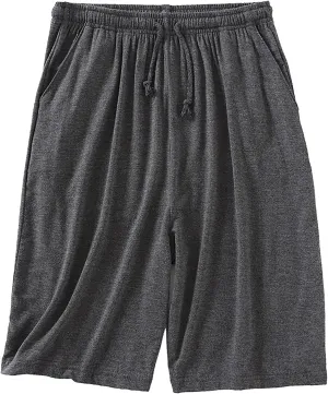 Mens Lounge Shorts Plus Size Pajama Short Plain Summer Lightweight Casual Shorts Drawstring Slacks Pants Loungewear