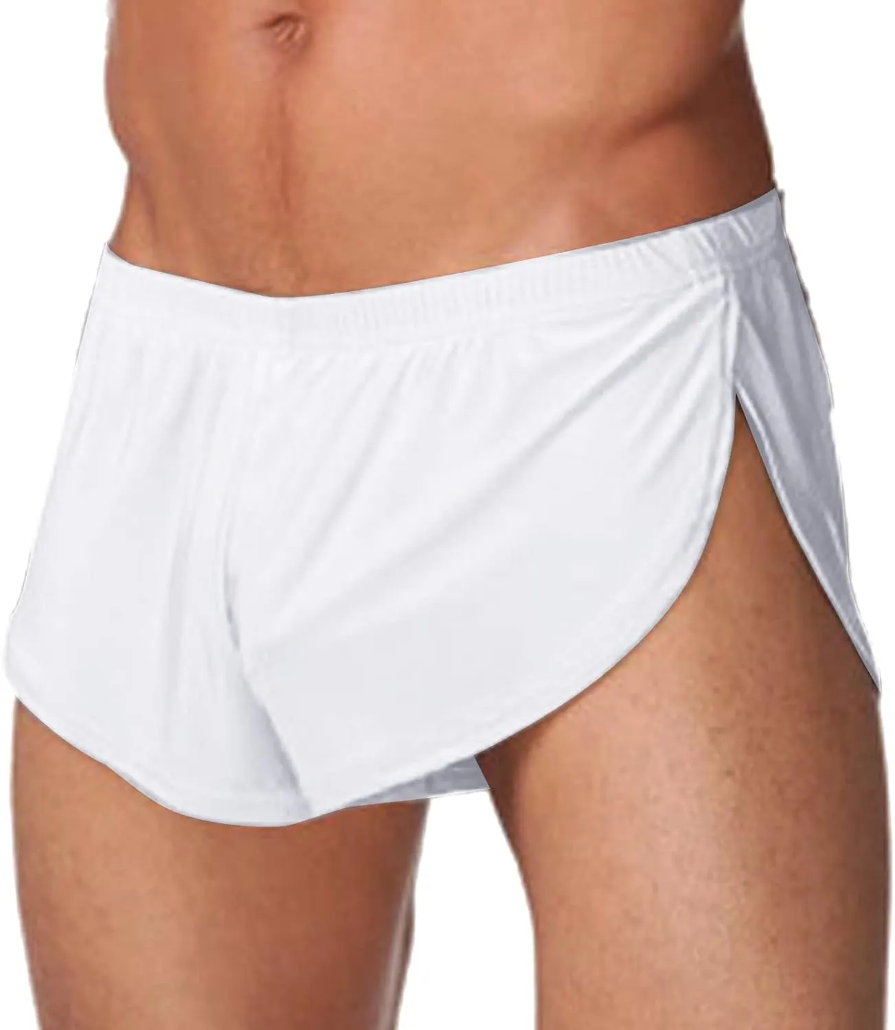 Mens Mesh Booty Shorts 3 Inch Sexy Smooth Lounge Active Shorts Ranger Panties