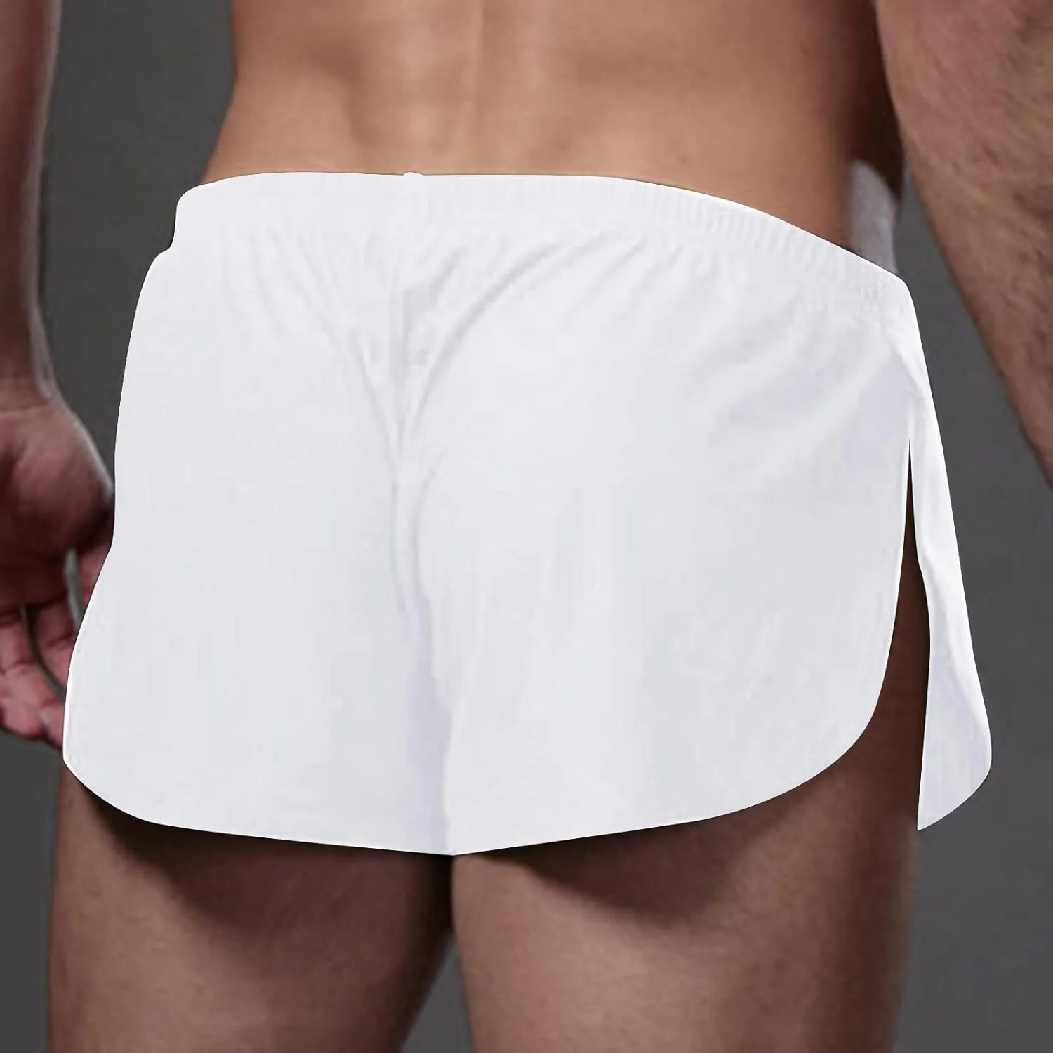 Mens Mesh Booty Shorts 3 Inch Sexy Smooth Lounge Active Shorts Ranger Panties