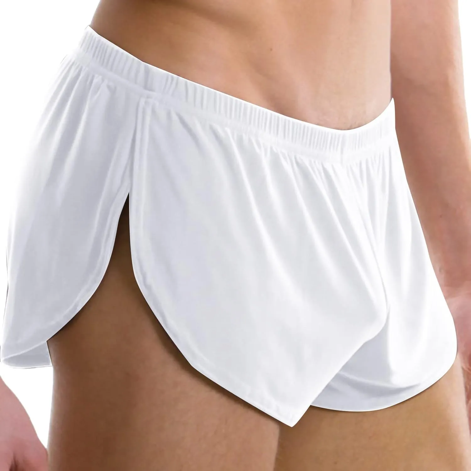 Mens Mesh Booty Shorts 3 Inch Sexy Smooth Lounge Active Shorts Ranger Panties