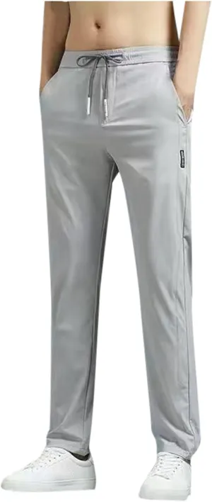Men's Pants Casual Fashion Jogger Athletic Sweatpants with Pocket Stretch Waistband Cargo Work Pant