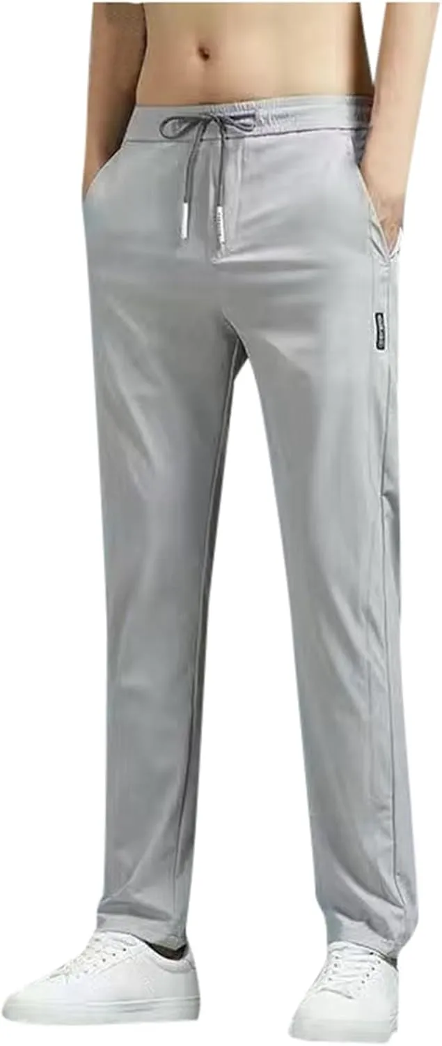 Men's Pants Casual Fashion Jogger Athletic Sweatpants with Pocket Stretch Waistband Cargo Work Pant