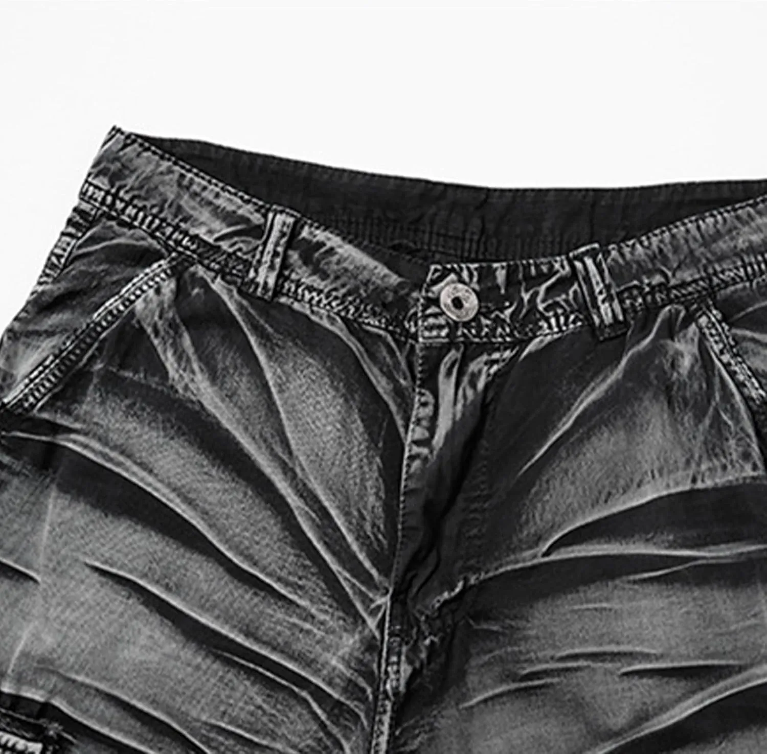 Men's Printed Iced Active Shorts Quick Drying Breathable Athletic Ice Silk Shorts Ultra Stretch Workout Running Short