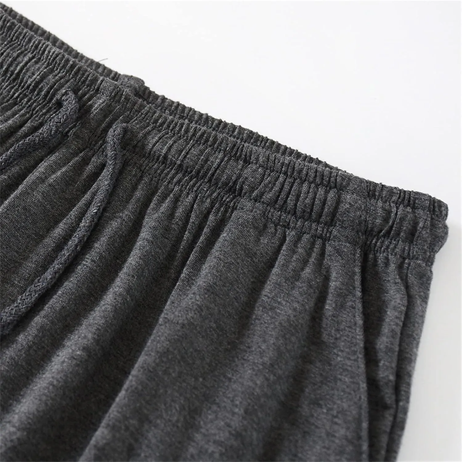 Men's Running Athletic Workout Gym Shorts Breathable Lightweight Quick Dry Mesh Capris Lounge Pants with Pockets