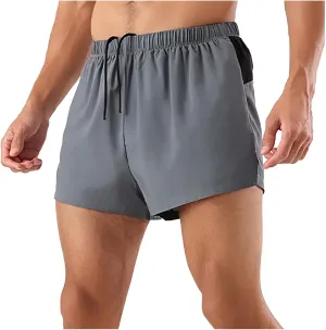 Mens Running Gym Shorts 3 Inch Breathable Lightweight Athletic Sport Shorts Training Workout Shorts with Pockets Shorts