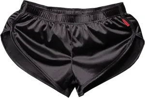 Mens Satin Boxer Briefs Silk Boxers with Pouch Lounge Shorts Split Side Pajama Bottoms Running Sweatshorts