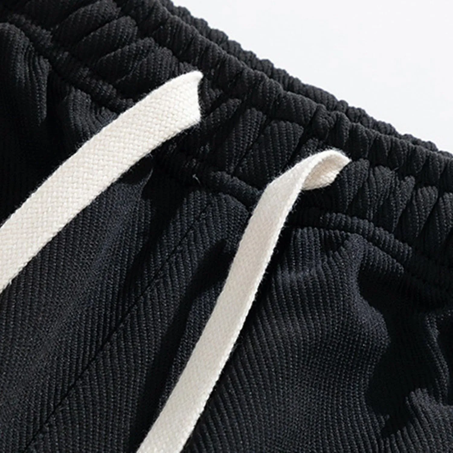 Men's Straight with Pockets and Elastic Loose Solid Color Streamlined Sports Casual Night Stretch Pants for Men