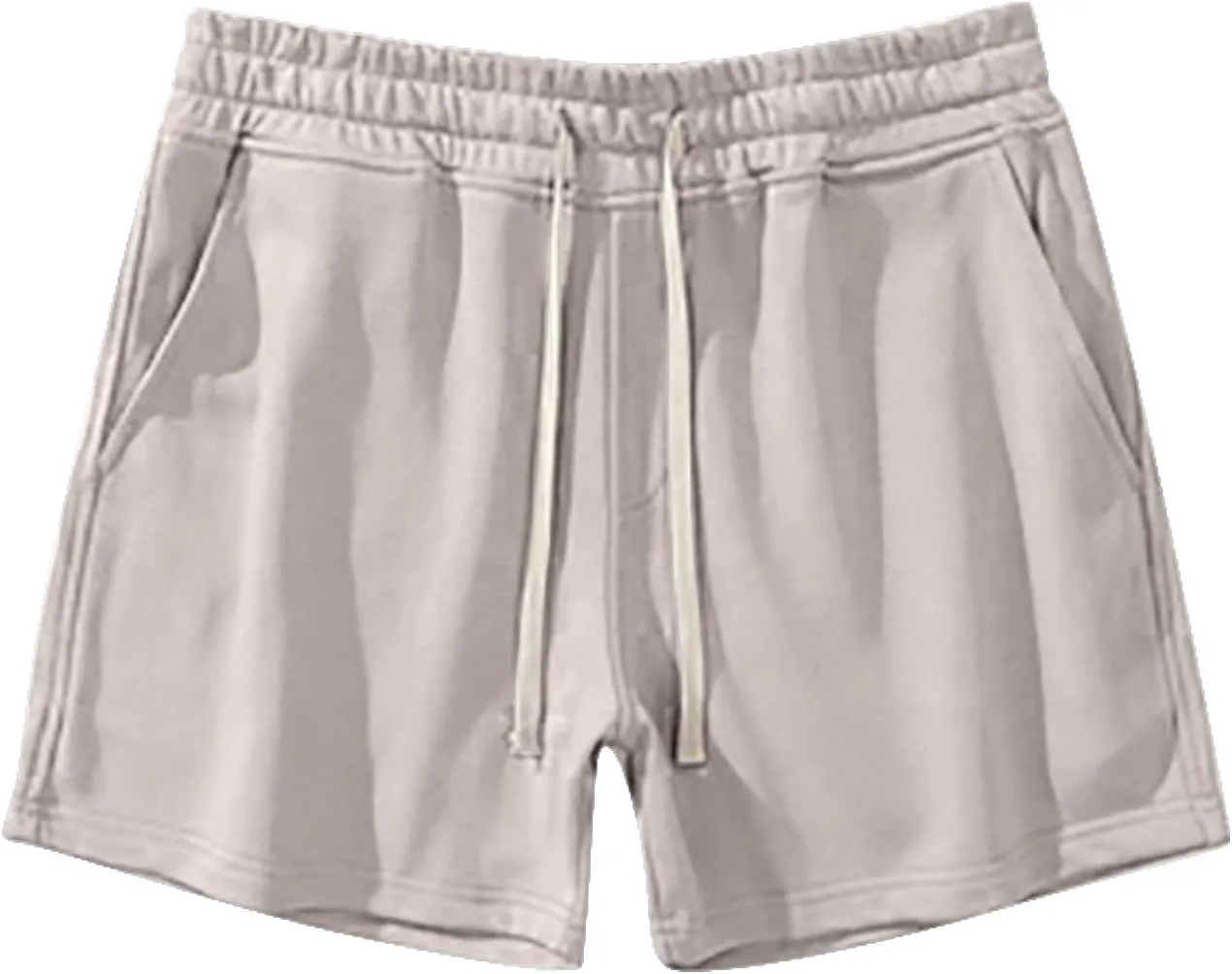 Mens Stretch Cotton Basic Athletic Running Shorts Quick Dry 5 Inches Gym Workout Shorts Training Sports Short Pants
