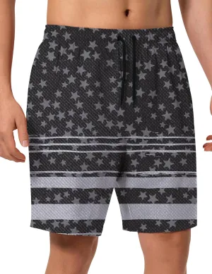 Mens Swim Trunks 8 inch Inseam Mesh Liner Quick-Dry Lightweight 4-Way Stretch Bathing Suit Swimming Trunks for Men UPF 50 
