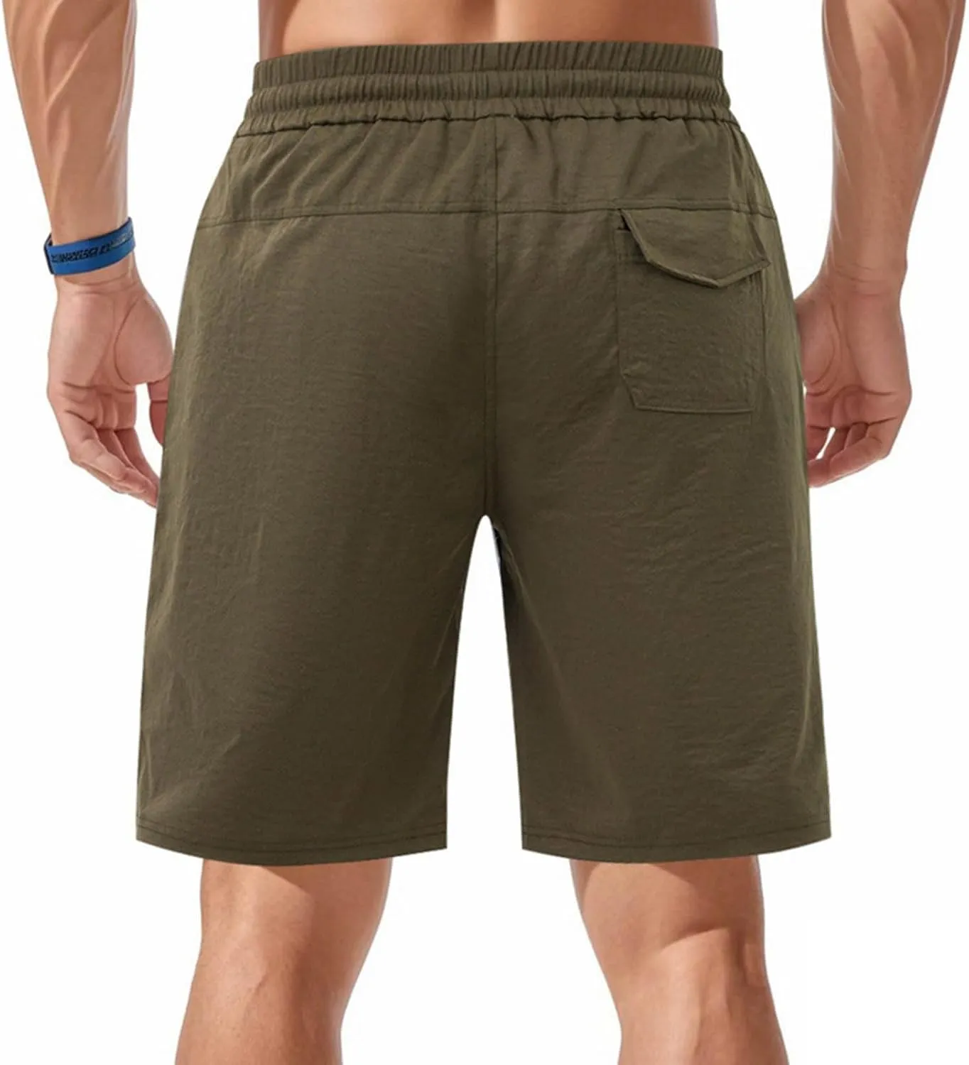 Men's Swim Trunks Quick Dry with Pockets Breathable Drawstring Elastic Lightweight Casual Active Summer Swimsuits