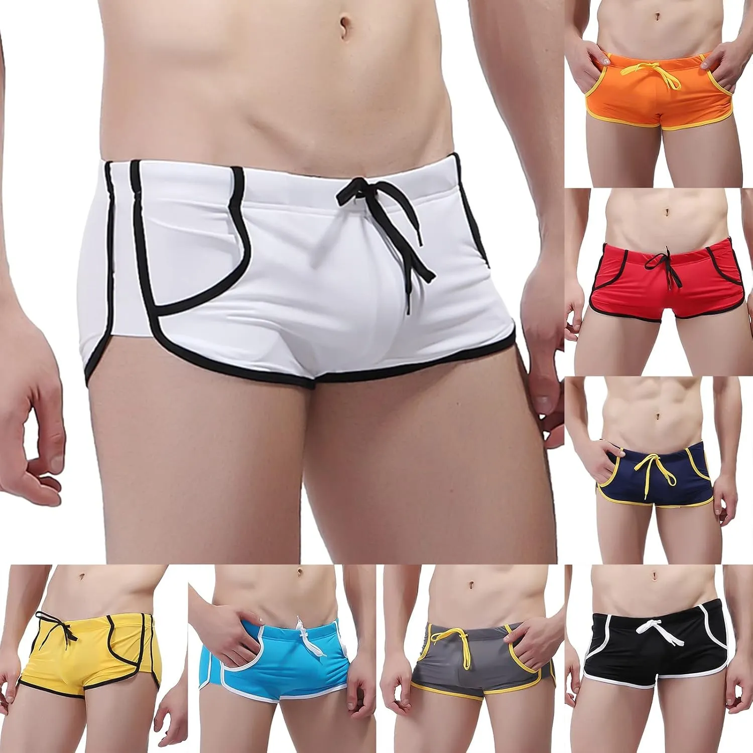 Men's Swim Trunks Short Men's Swim Trunks Quick Dry Board Shorts with Mesh Lining 7 Inch Inseam Bathing Suits