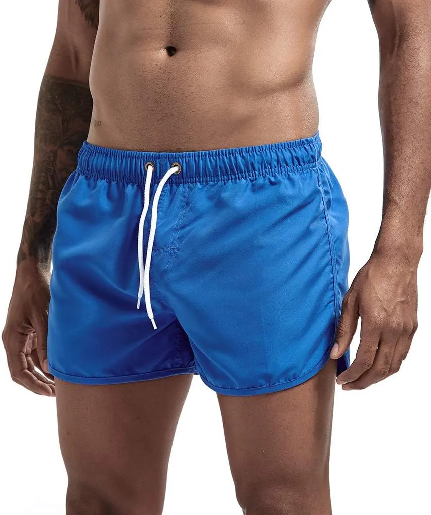 Mens Swim Trunks Shorts Casual Lightweight Drawstring Short Swim Trunks for Men Bathing Suit Boardshorts Mens Boys