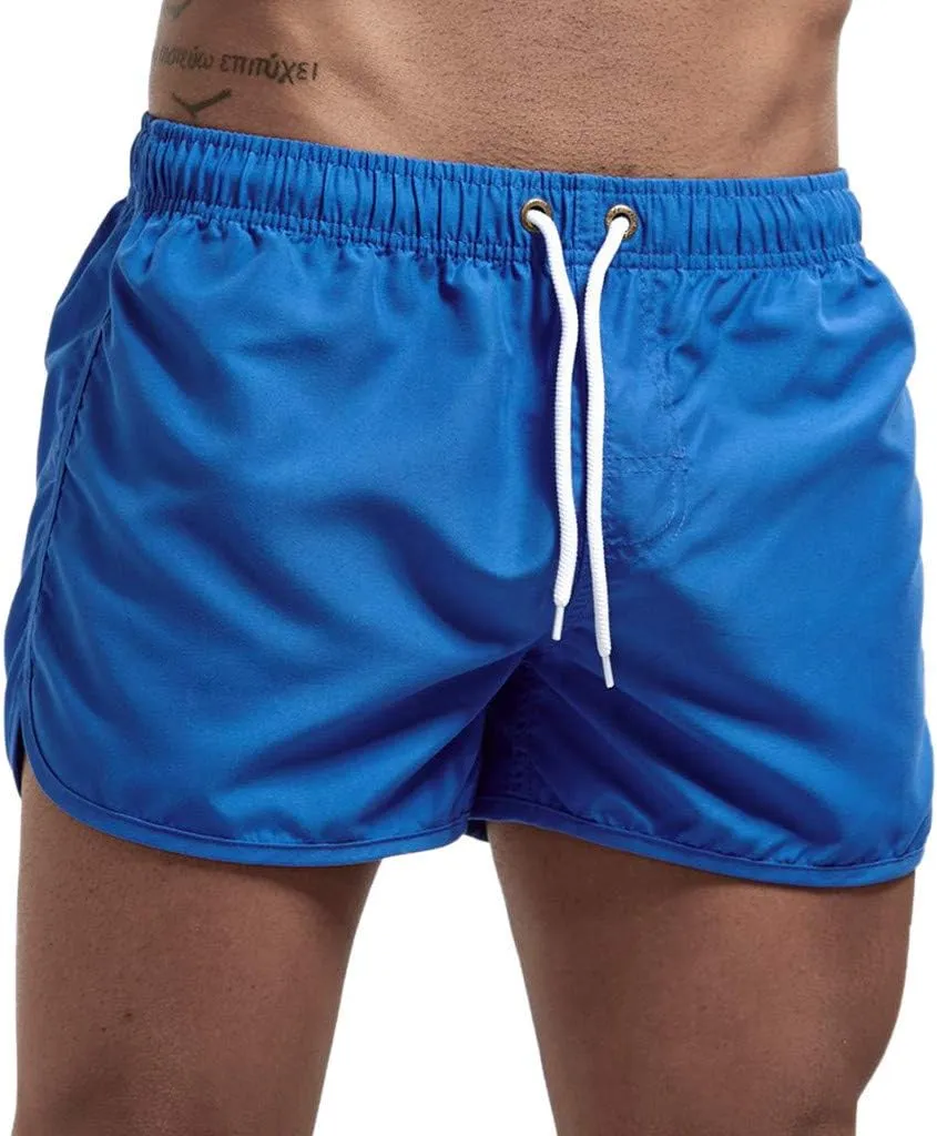 Mens Swim Trunks Shorts Casual Lightweight Drawstring Short Swim Trunks for Men Bathing Suit Boardshorts Mens Boys