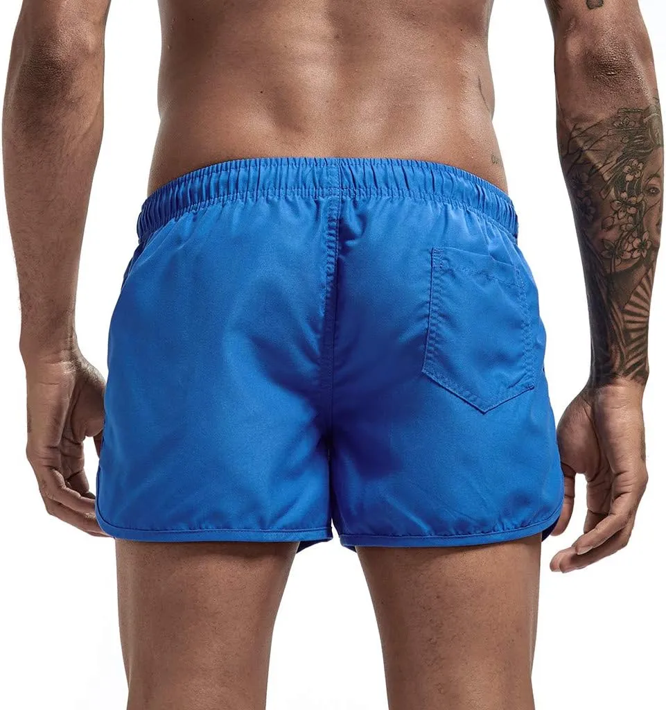 Mens Swim Trunks Shorts Casual Lightweight Drawstring Short Swim Trunks for Men Bathing Suit Boardshorts Mens Boys
