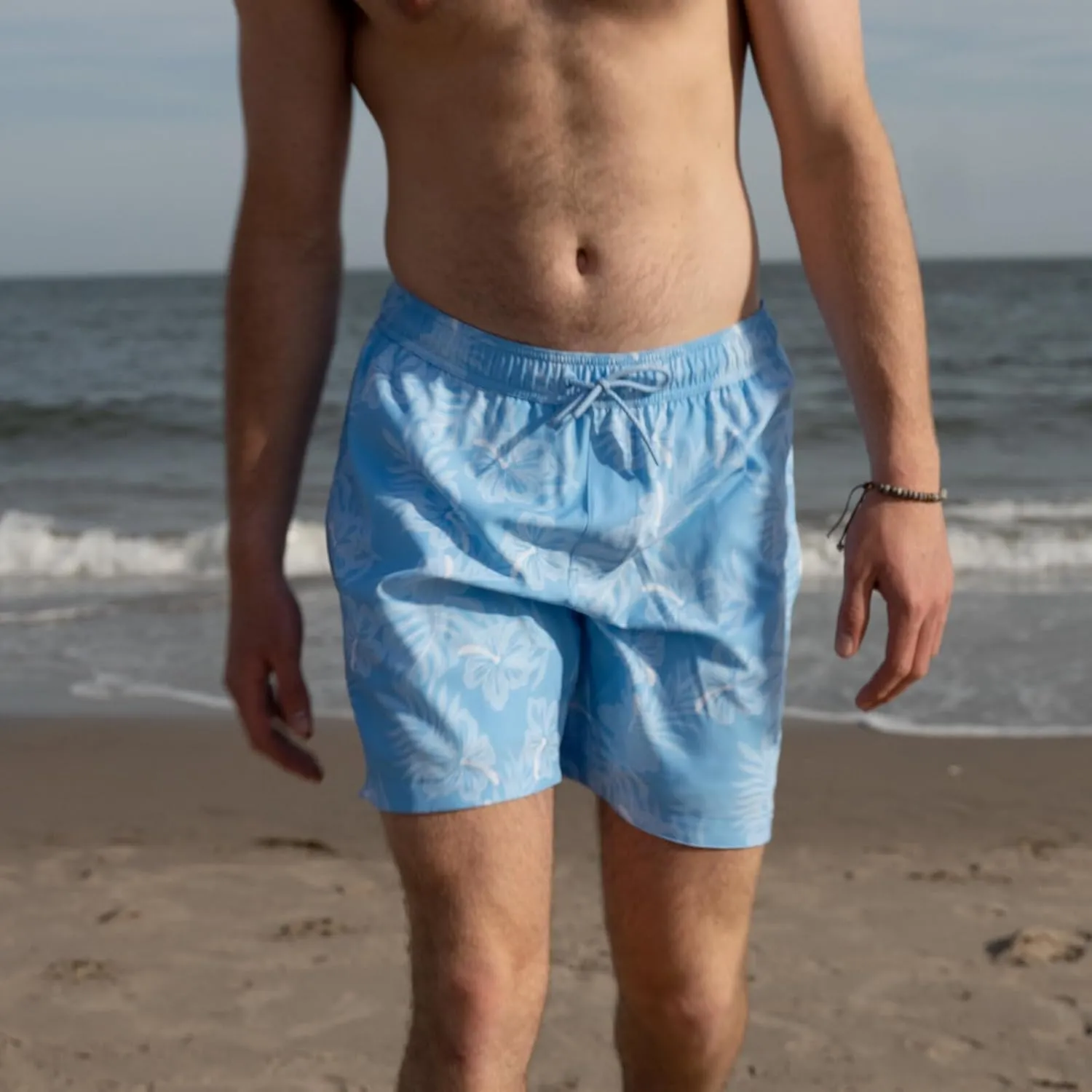 Mens Swim Trunks with Compression Liner Anti Chafing 7 inch Inseam Stretch Quick Dry Swim Shorts with Phone Pocket