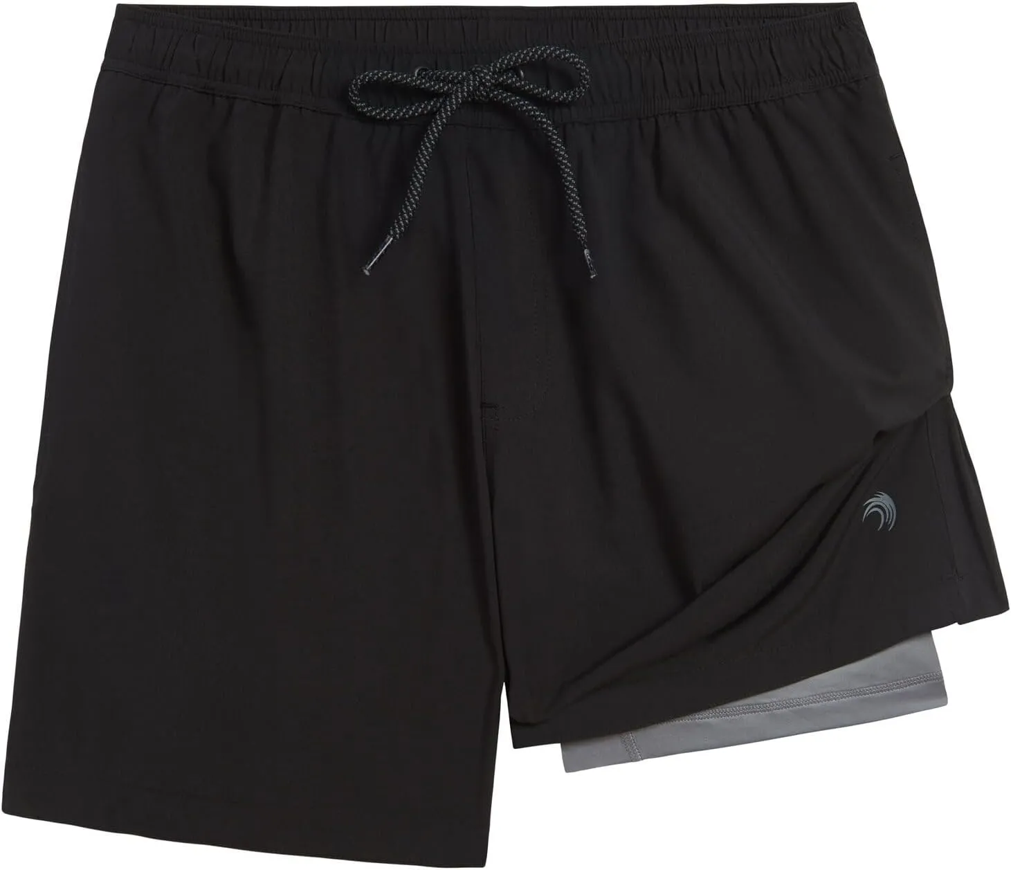Mens Swim Trunks with Compression Liner Anti Chafing 7 inch Inseam Stretch Quick Dry Swim Shorts with Phone Pocket