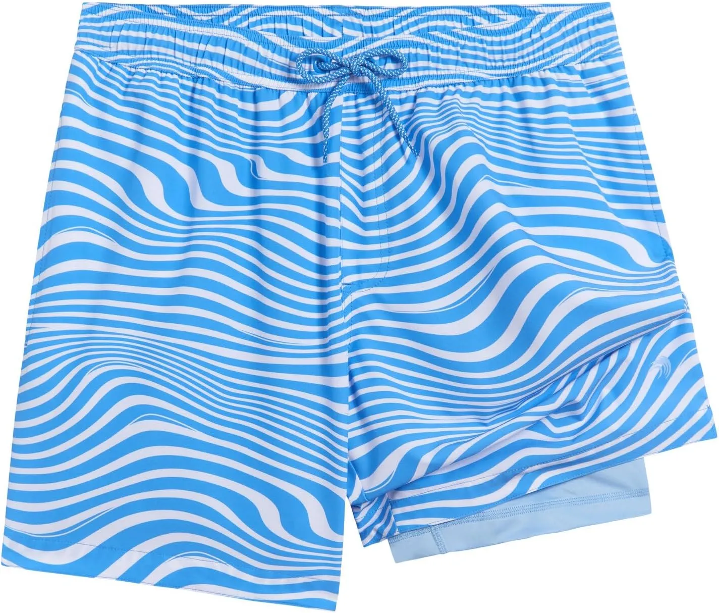 Mens Swim Trunks with Compression Liner Anti Chafing 7 inch Inseam Stretch Quick Dry Swim Shorts with Phone Pocket