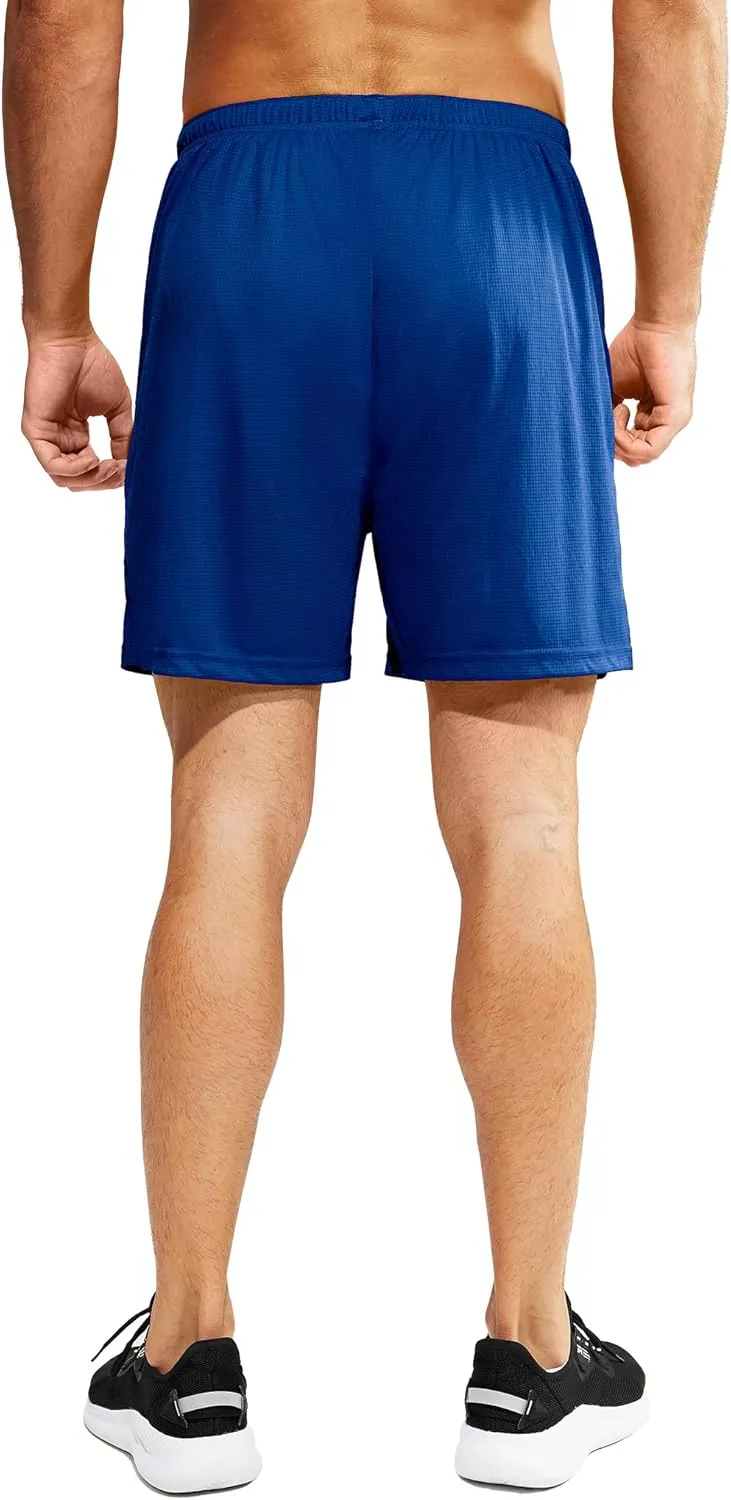 MIER Men's 3''/5'' Athletic Running Shorts with Liner Quick Dry Active Lightweight Gym Sports Workout Shorts for Men