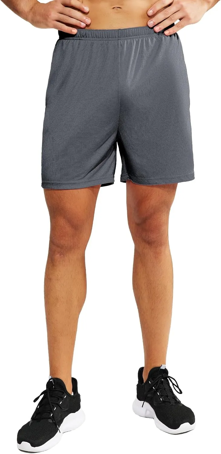 MIER Men's 3''/5'' Athletic Running Shorts with Liner Quick Dry Active Lightweight Gym Sports Workout Shorts for Men