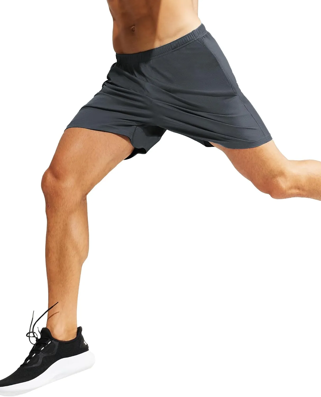 MIER Men's 3''/5'' Athletic Running Shorts with Liner Quick Dry Active Lightweight Gym Sports Workout Shorts for Men