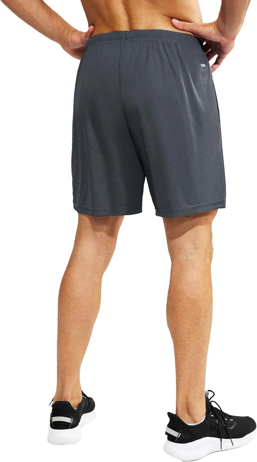 MIER Men's 3''/5'' Athletic Running Shorts with Liner Quick Dry Active Lightweight Gym Sports Workout Shorts for Men