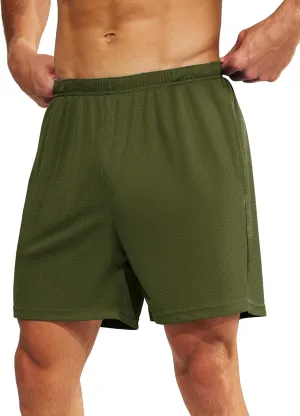 MIER Men's 3''/5'' Athletic Running Shorts with Liner Quick Dry Active Lightweight Gym Sports Workout Shorts for Men