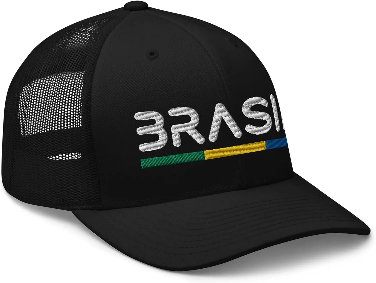 Minimal Brasil Flag Trucker Cap Mesh Brazil Trucker Hat