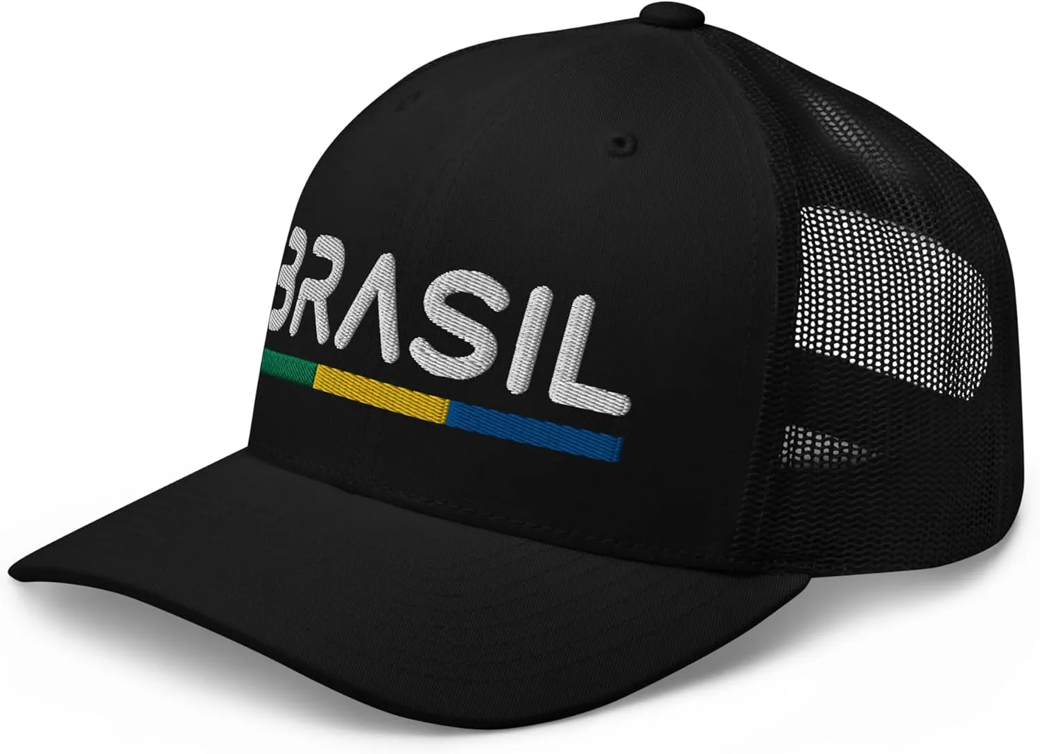Minimal Brasil Flag Trucker Cap Mesh Brazil Trucker Hat